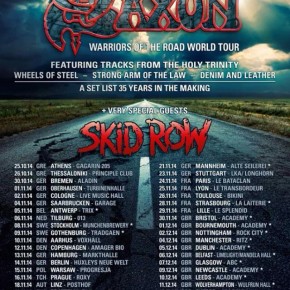 Saxon + Skid Row til Danmark!