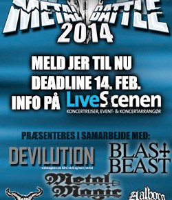 Wacken Metal Battle Danmark 2014 - TILMELDING