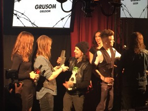 Grusom vinder "årets rockudgivelse". HV Awards 2016. Foto: Weiss