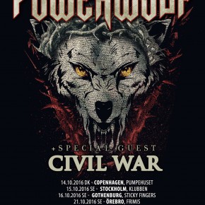 Powerwolf til Danmark