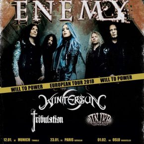 Arch Enemy, Wintersun, Tribulation & Jinjer på tour i 2018